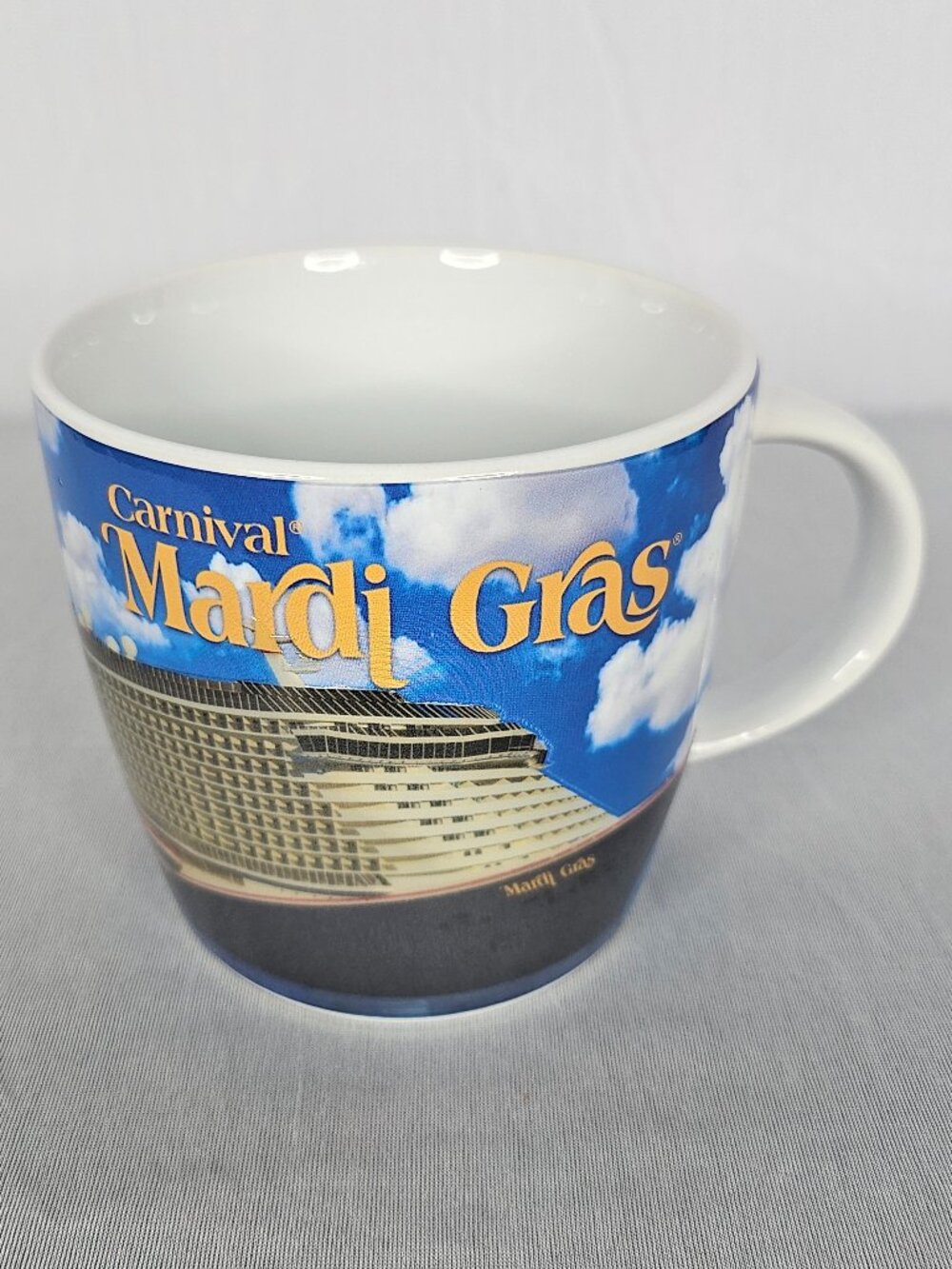 Carnival Mardi Gras Cruise Ship Mug | Souvenir Coffee Cup Collectible